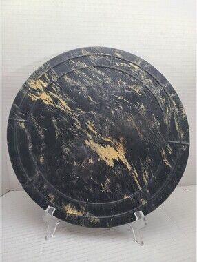 Vintage 1960s Rubbermaid Wooster Rubber Co Marbled Round Utility Appliance Mat